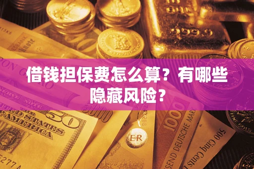 济南借钱担保费怎么算？有哪些隐藏风险？