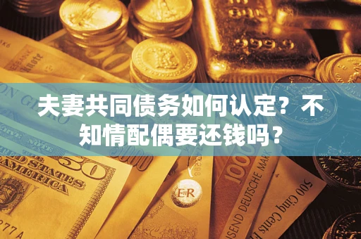 济南夫妻共同债务如何认定？不知情配偶要还钱吗？